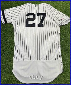 Giancarlo Stanton New York Yankees Game Issued Jersey 2019 Memorial Patch MLB