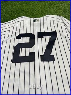 Giancarlo Stanton New York Yankees Game Issued Jersey 2019 Memorial Patch MLB