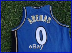 Gilbert Arenas Washington Wizards NBA Game Issue Blue Away Adidas Jersey 0 +4