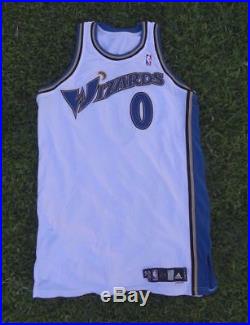 Gilbert Arenas Washington Wizards NBA Game Issue Home Adidas Jersey 0