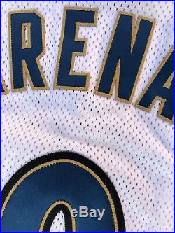 Gilbert Arenas Washington Wizards NBA Game Issue Home Adidas Jersey 0 BlackPatch