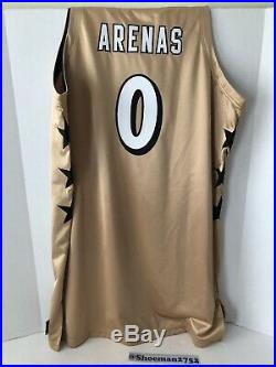 Gilbert Arenas game player issued pro cut Gold Wizards jersey size 50 +4