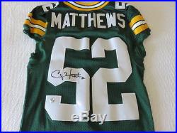 Green Bay Packers NON Game worn jersey Team issued- Autographed Clay Matthews
