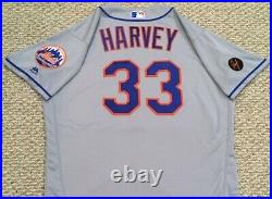 HARVEY size 48 #33 2018 New York Mets game jersey issued gray road RUSTY MLB HOL