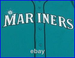 HERNANDEZ size 50 #34 2018 Seattle Mariners game jersey ISSUE home teal MLB HOLO