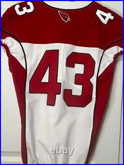 Haason Reddick 2017 Arizona Cardinals Game Issued / Worn Rookie Jersey + Gloves