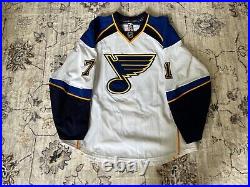 Hart Game Issued St Louis Blues White Jersey