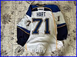 Hart Game Issued St Louis Blues White Jersey