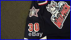 Hartford Wolf Pack Cedrick Desjardins Game-Issued 2015-16 Throwback Jersey withCOA