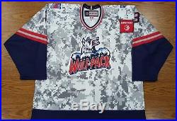 Hartford Wolf Pack Chris McCarthy Game-Issued 2015-16 Military Jersey withCOA