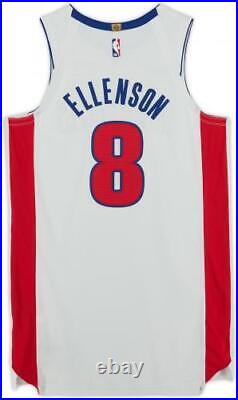 Henry Ellenson Detroit Pistons Player-Issued #8 White Jersey from