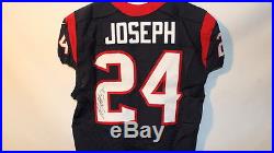 Houston Texans Signed Authentic Game Issued Jersey-Johnathan Joseph