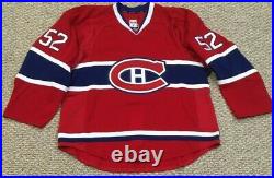 Hughesman Montreal Canadiens #52 Size 56 Home Red Game Jersey Not Used Issued