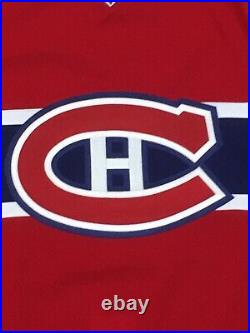 Hughesman Montreal Canadiens #52 Size 56 Home Red Game Jersey Not Used Issued