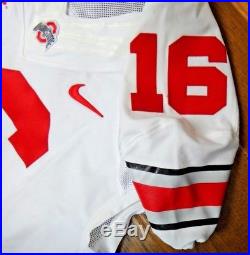 J. T. Barrett Game Used Issued Ohio State Football Jersey