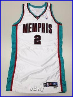 JASON WILLIAMS MEMPHIS GRIZZLIES 2002-2003 GAME ISSUED HOME JERSEY 44+6