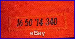 Jose Fernandez Miami Marlins 2014 Game Issued Un Worn Alternate Orange Jersey