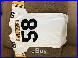 Jack Lambert Pittsburgh Steelers Game Issued Jersey Circa 1980s Hall Of Fame