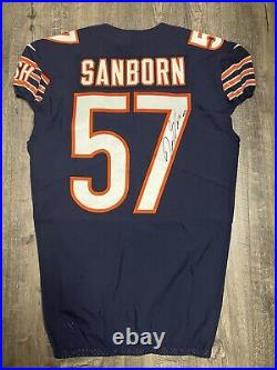 Jack Sanborn Game Issued and Signed Chicago Bears Jersey