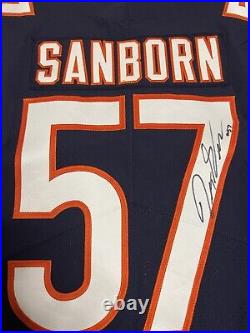 Jack Sanborn Game Issued and Signed Chicago Bears Jersey