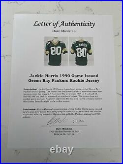 Jackie Harris Game Issued Used Worn Green Bay Packers Jersey