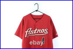 Jackie Moore Autographed Majestic Houston Astros Game Issued Baseball Jersey 46