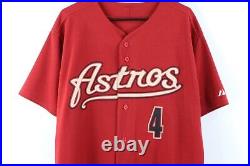 Jackie Moore Autographed Majestic Houston Astros Game Issued Baseball Jersey 46