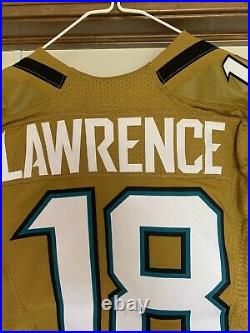 Jacksonville Jaguars Game Issued Color Rush Jersey sz 40 WithCOA