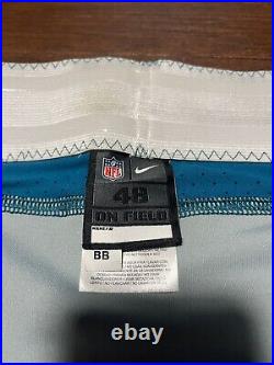 Jacksonville Jaguars Game Issued Teal Pants Size 38, 48
