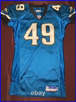 Jacksonville Jaguars NFL Authentic Team Issued Game Jersey #49 (2002 Season)