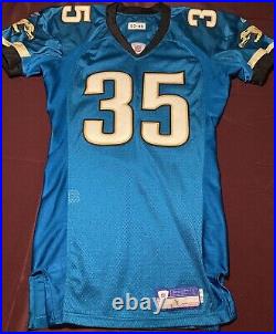 Jacksonville Jaguars NFL Team Issued #35 Vintage Game Jersey From 2003 Season