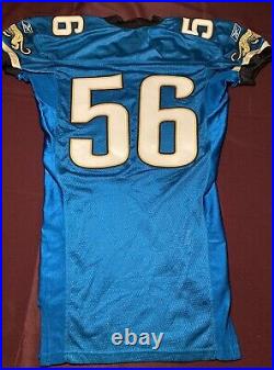 Jacksonville Jaguars NFL Team Issued #56 Vintage Game Jersey From 2002 Season