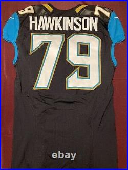 Jacksonville Jaguars NFL Team Issued Game Jersey #79 Hawkinson (2016 Season)