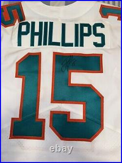 Jaelan Phillips Signed Team Issued Retro Miami Dolphins Jersey