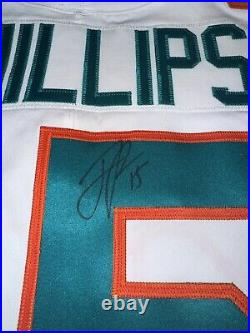 Jaelan Phillips Signed Team Issued Retro Miami Dolphins Jersey