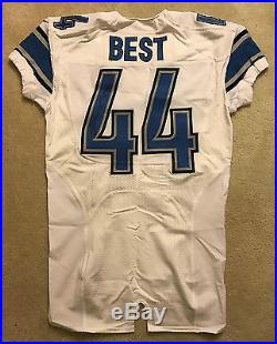 Jahvid Best Detroit Lions Nike Elite Authentic Game Worn Used Issued Jersey 42