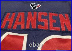 Jake Hansen Houston Texans NFL Team Issued Color Rush Game Jersey (Illinois)