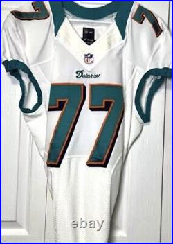 Jake Long Authentic 2012 Miami Dolphins Game Issued Jersey + 2 RPA /10 & /62