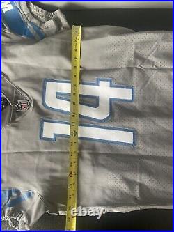 Jake Rudock Game Issued Used Worn Jersey Detroit Lions Michigan Wolverines Grey