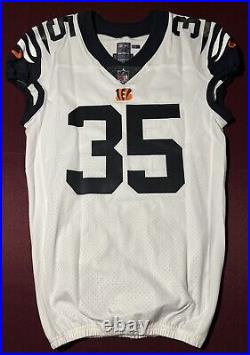 Jalen Davis Cincinnati Bengals NFL Team Issued White Alt Game Jersey (Utah St.)