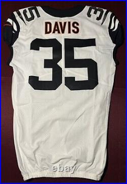 Jalen Davis Cincinnati Bengals NFL Team Issued White Alt Game Jersey (Utah St.)