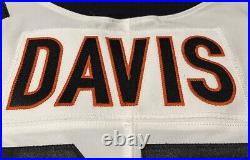 Jalen Davis Cincinnati Bengals NFL Team Issued White Alt Game Jersey (Utah St.)