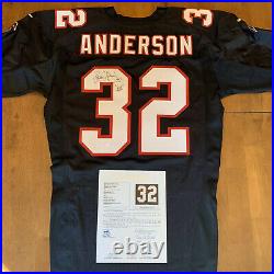 Jamal Anderson Signed Autographed Game / Team Issued Falcons Jersey JSA Read