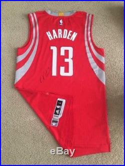Jamed Harden Signed Game Issued Houston Rockets NBA MVP Jersey Used Worn