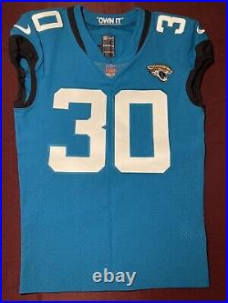 James Robinson Jacksonville Jaguars NFL Team Issued Game Jersey (Illinois State)