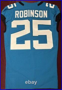 James Robinson Jacksonville Jaguars NFL Team Issued Game Jersey (Illinois State)