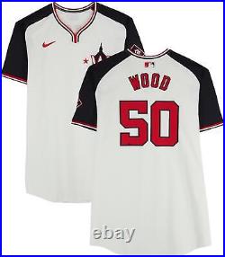 James Wood Nationals Player-Issued #50 White Alternate Jersey 2024 MLB Season