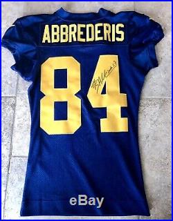 Jared Abbrederis auto Game Worn Issued Used Jersey Green Bay Packers Throwback