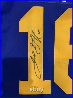 Jared Goff Las Angeles Rams Autographed/signed Nike Game issued Jersey NFL Lions