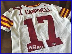 Jason Campbell Auto Washington Redskins 75th Throwback Game Issued Jersey COA